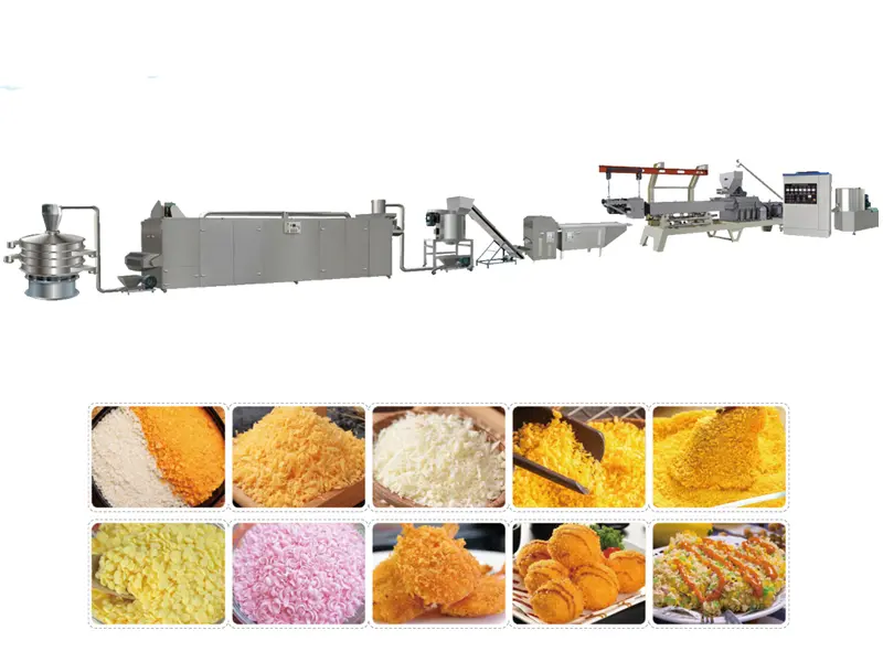 bread crumbs processing line
