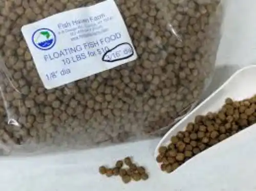 floating feed pellet