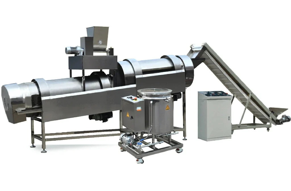 Double drum flavoring machine